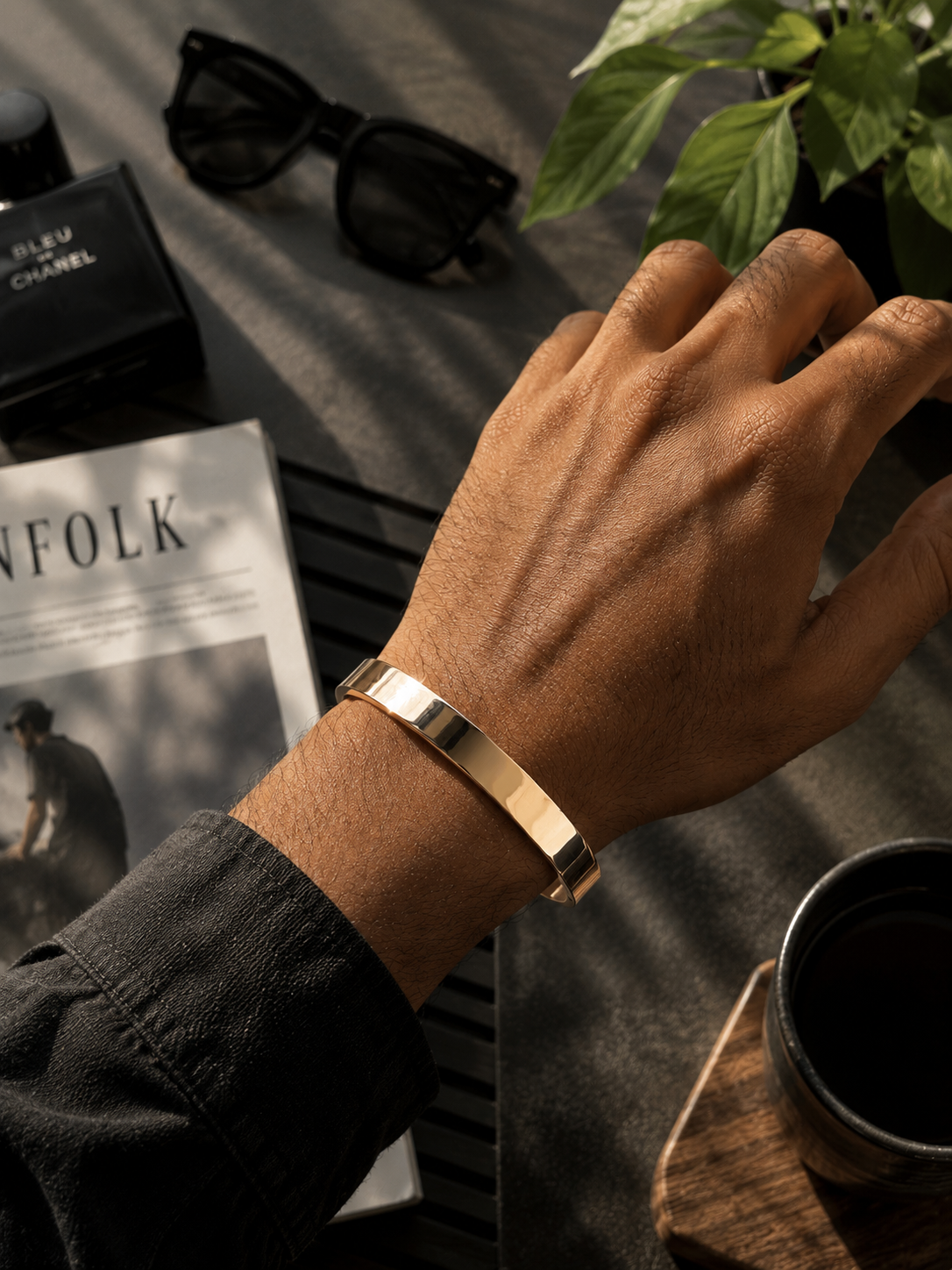 The Minimalist Unisex Gold Kada