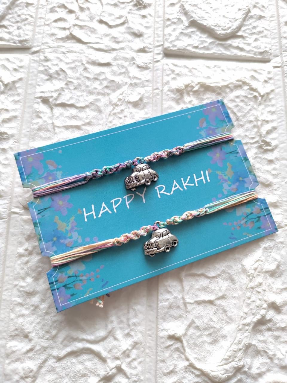 Vintage Roadster Car Kids Rakhi