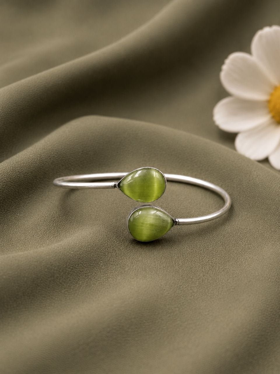 Bindu Silver Cuff Bracelet