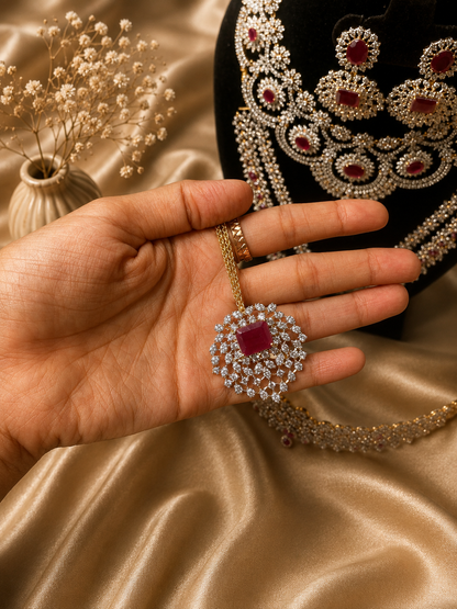 Aish Bridal American Diamond Set