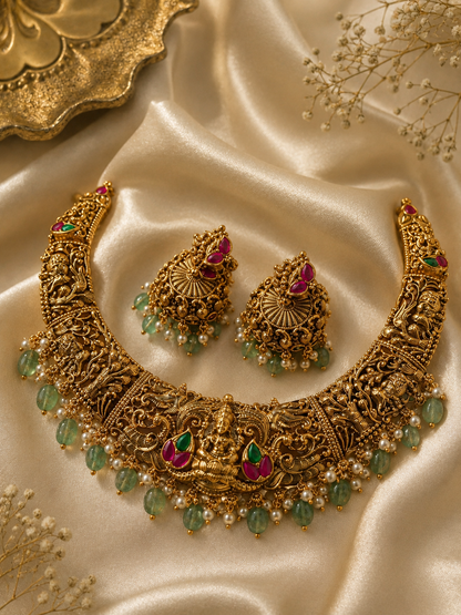 Maharani Traditional Temple Jewelry Bridal Set